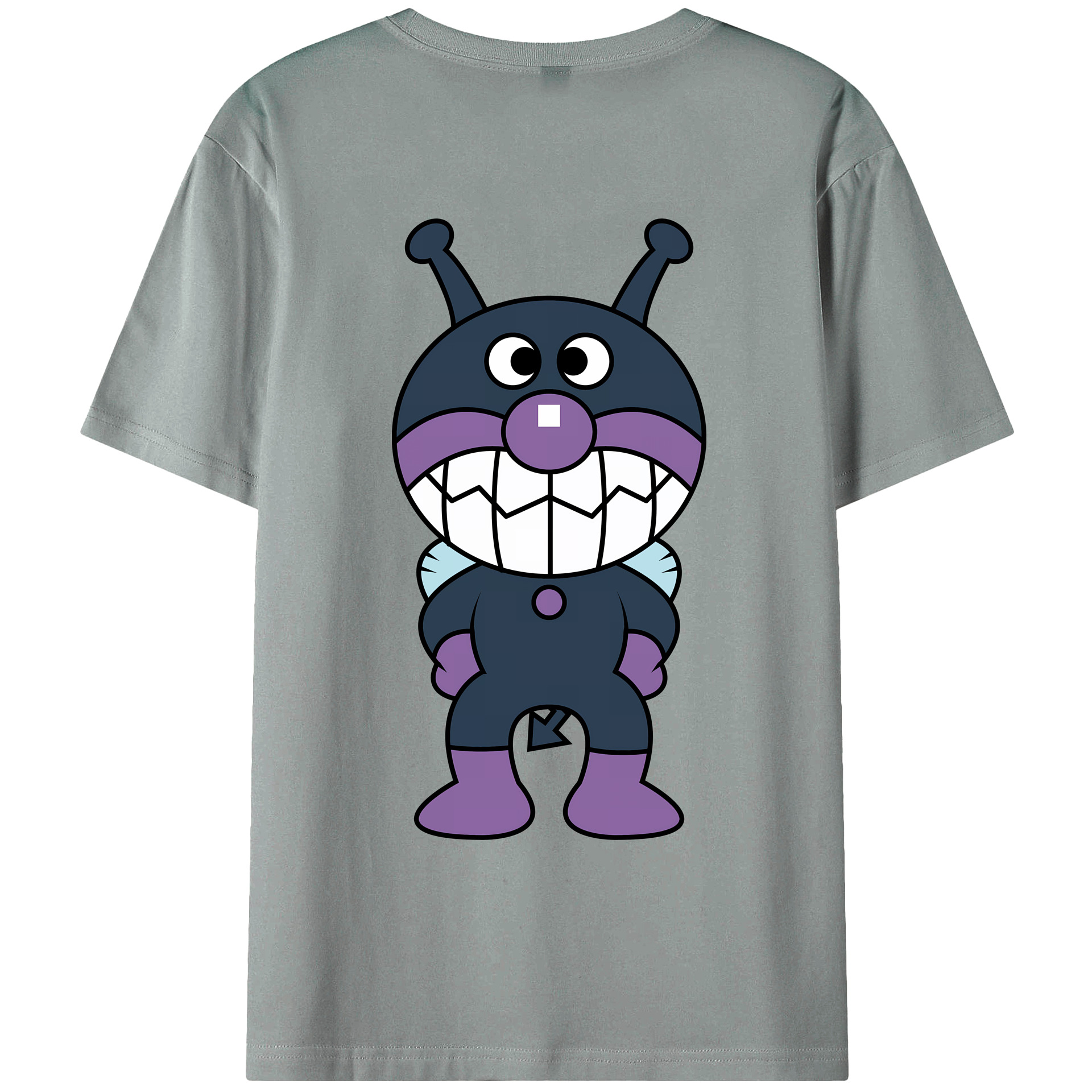 （画像用） アンパンマン Anpanman 綿100％ メンズ半袖Tシャツ（バックプリント） 通気性